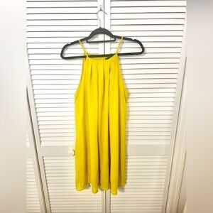 Yellow Sleeveless Dress Size L